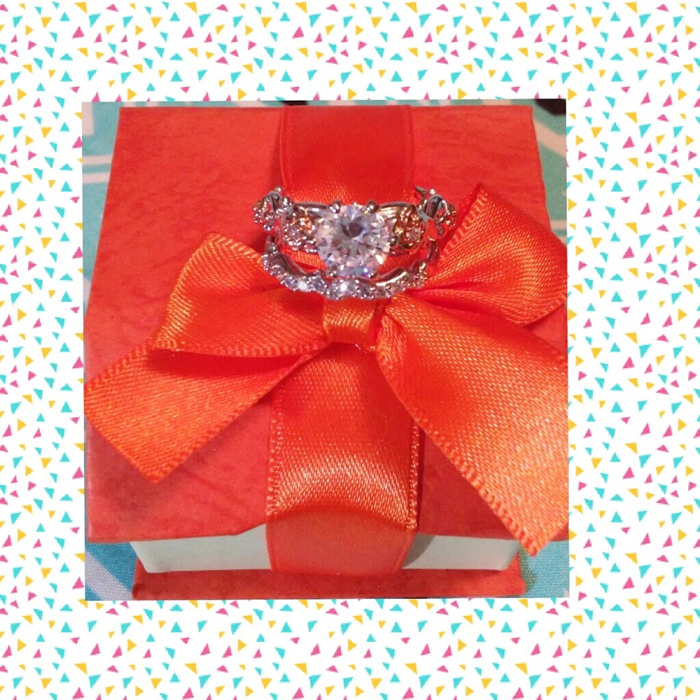 White & Rose Flower Set